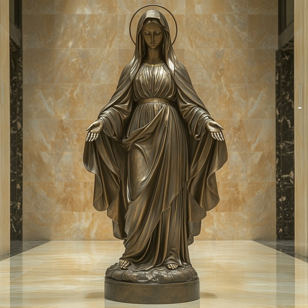 PREMIUM Bronze sculpture of the Virgin Mary
