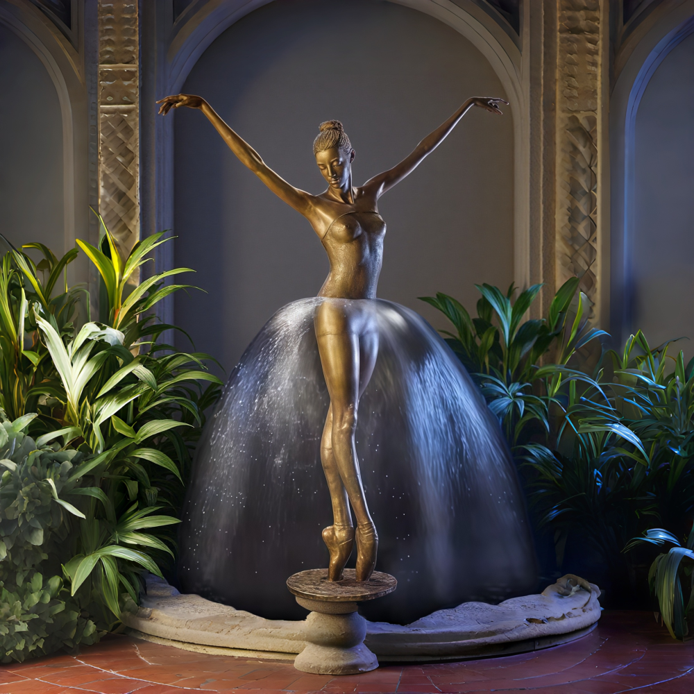 PREMIUM Ballet Dancer Girl Fountain Sculpture Morden Art Statue