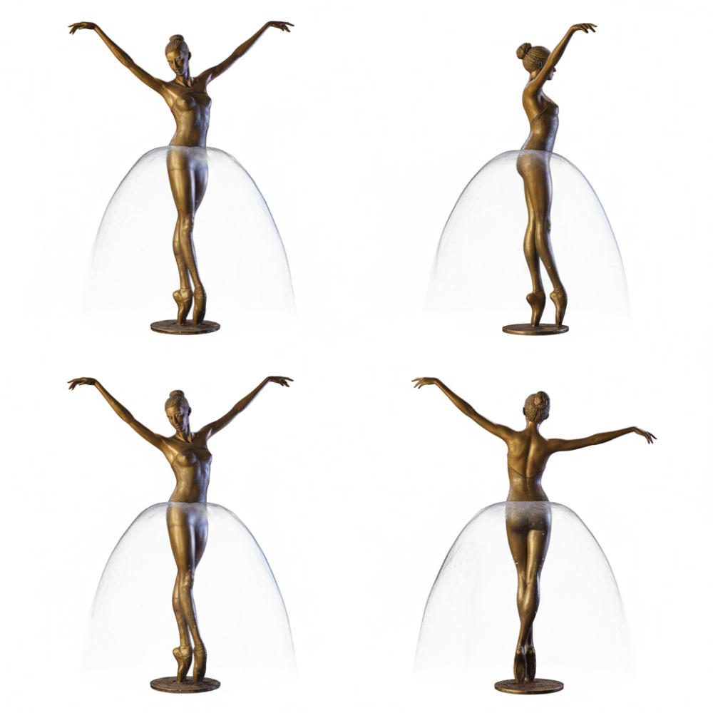 PREMIUM Ballet Dancer Girl Fountain Sculpture Morden Art Statue