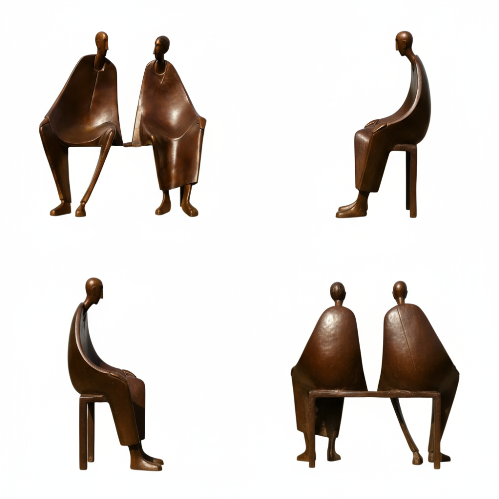 PREMIUM Famous Bronze Abstract Sculpture Carol Gold Modern Contemporary Art
