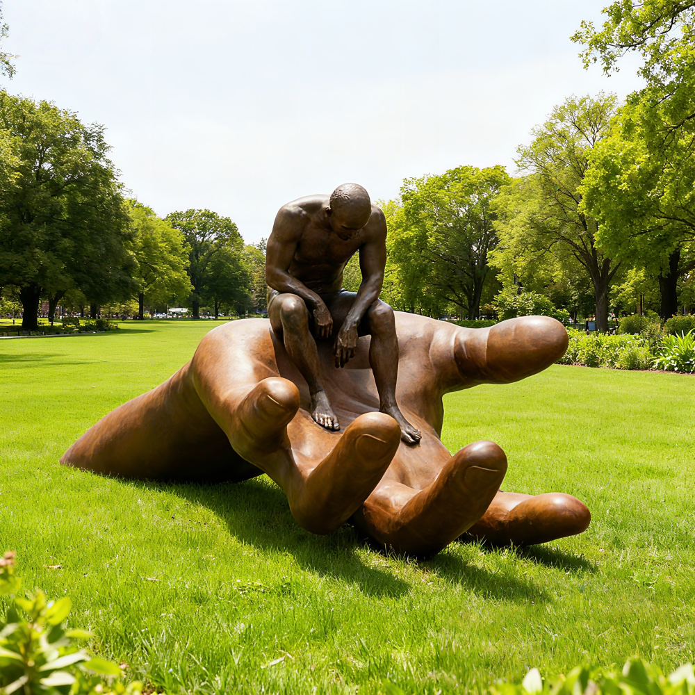 PREMIUM Bronze Statue of "Hand of God" Public Art Sculpture