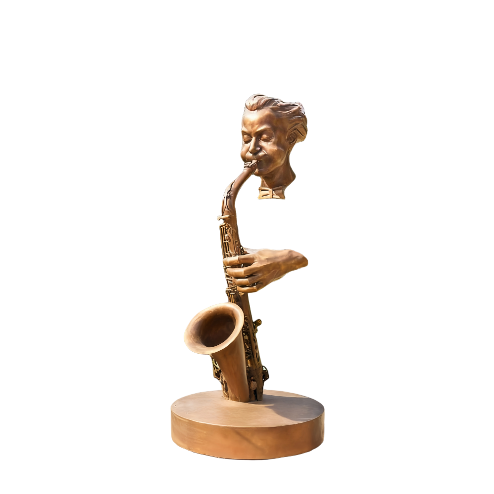 PREMIUM Urban Public Bronze Saxophone Player Statue Outdoor & Indoor Statue