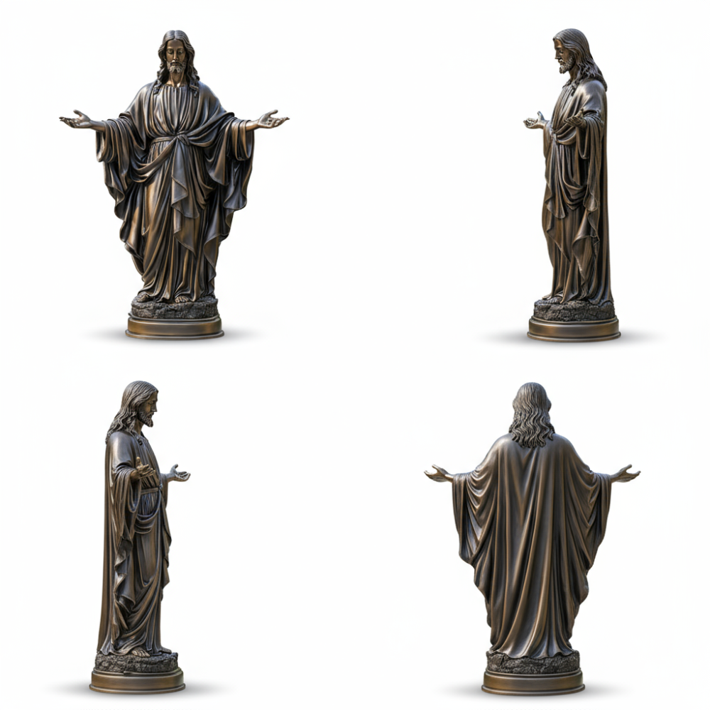 PREMIUM Jesus Bronze Sculpture - Christ the Redeemer Statue for Church