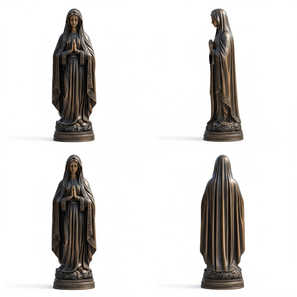PREMIUM Bronze sculpture of the Virgin Mary