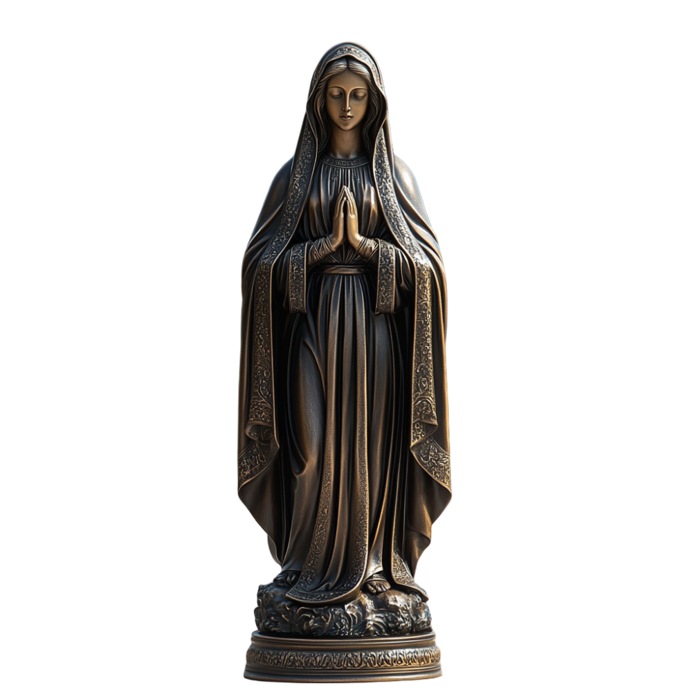 PREMIUM Bronze sculpture of the Virgin Mary