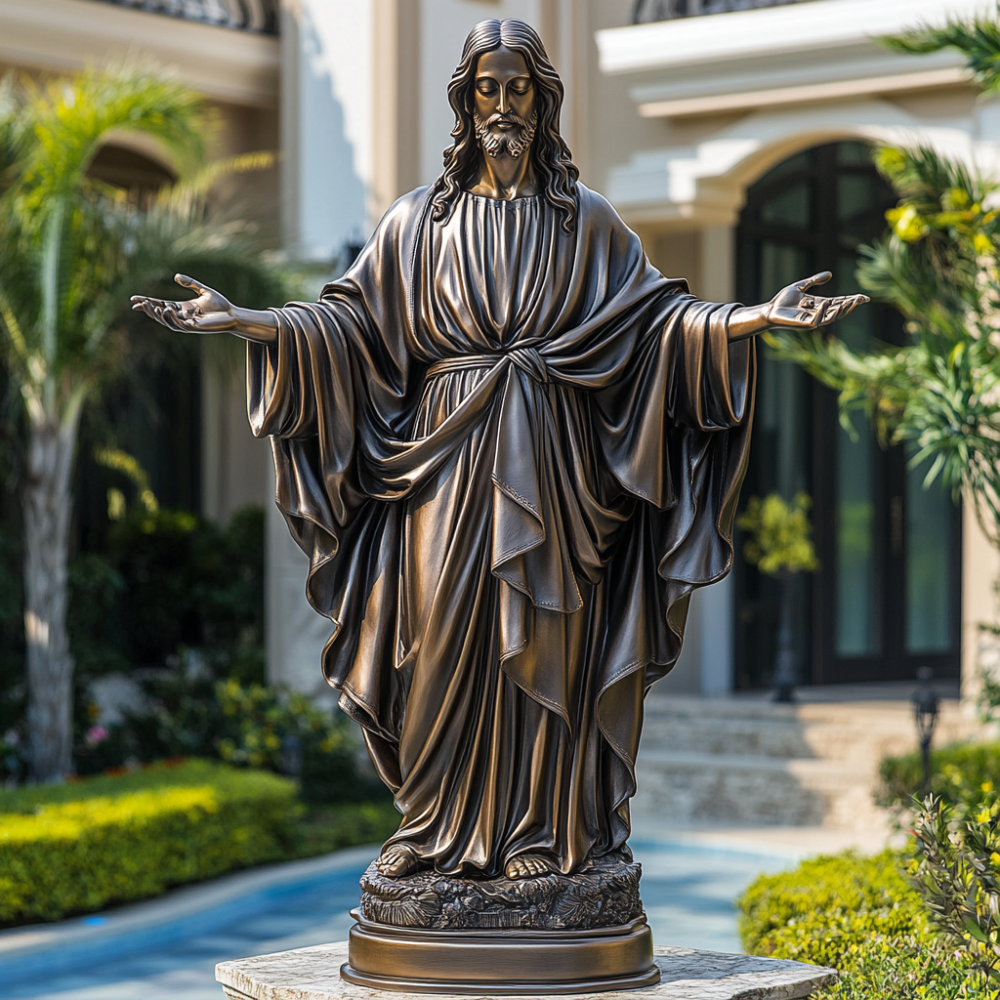 PREMIUM Jesus Bronze Sculpture - Christ the Redeemer Statue for Church