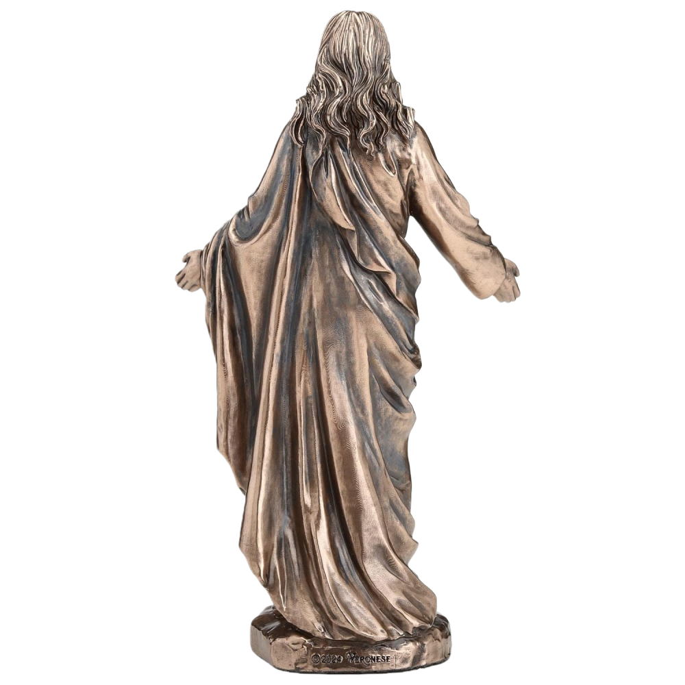 PREMIUM Bronze Sacred Heart of Jesus Statues Religious Icon Sculpture