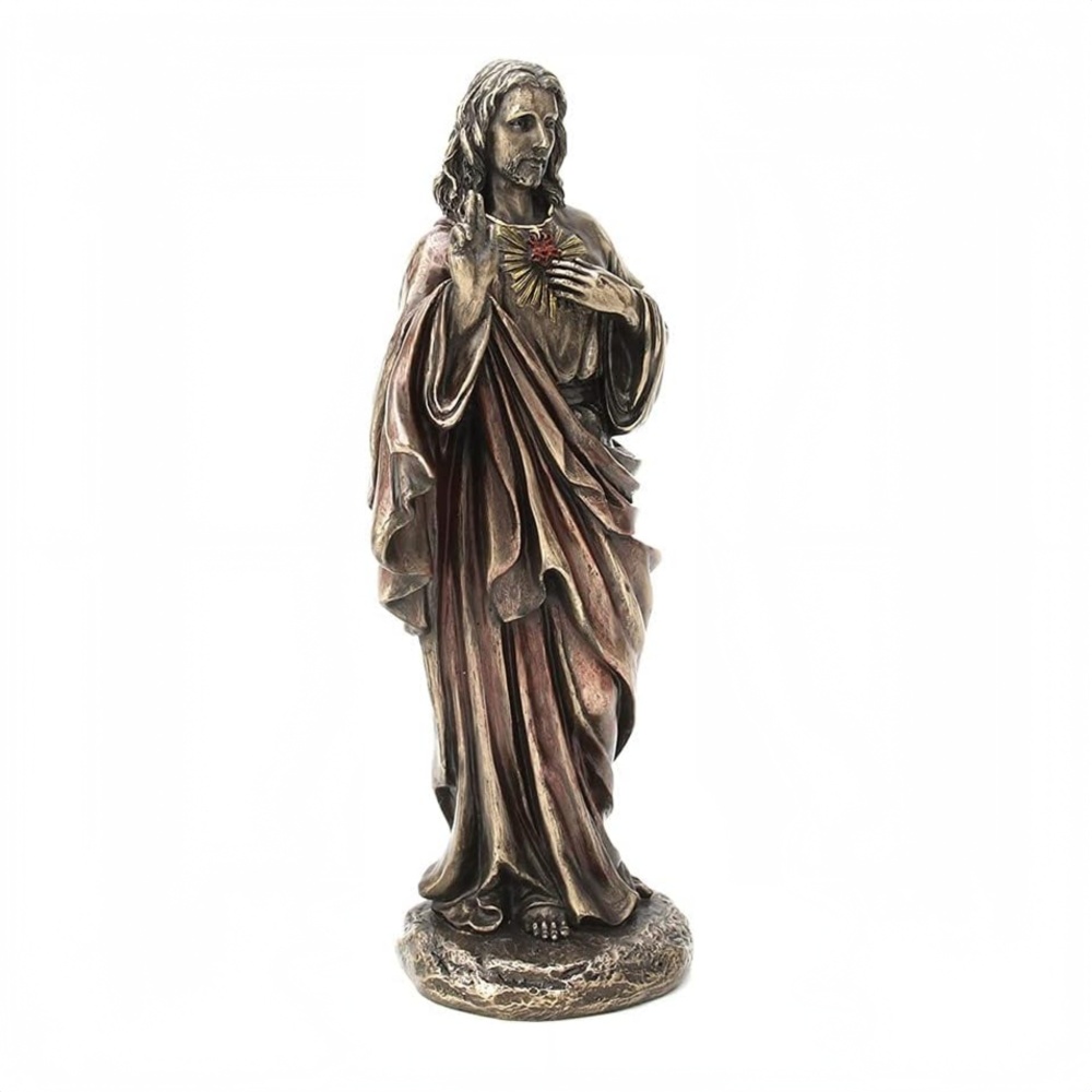 PREMIUM Sacred Heart of Jesus Bronze Statue Religious Sculpture Home Decor