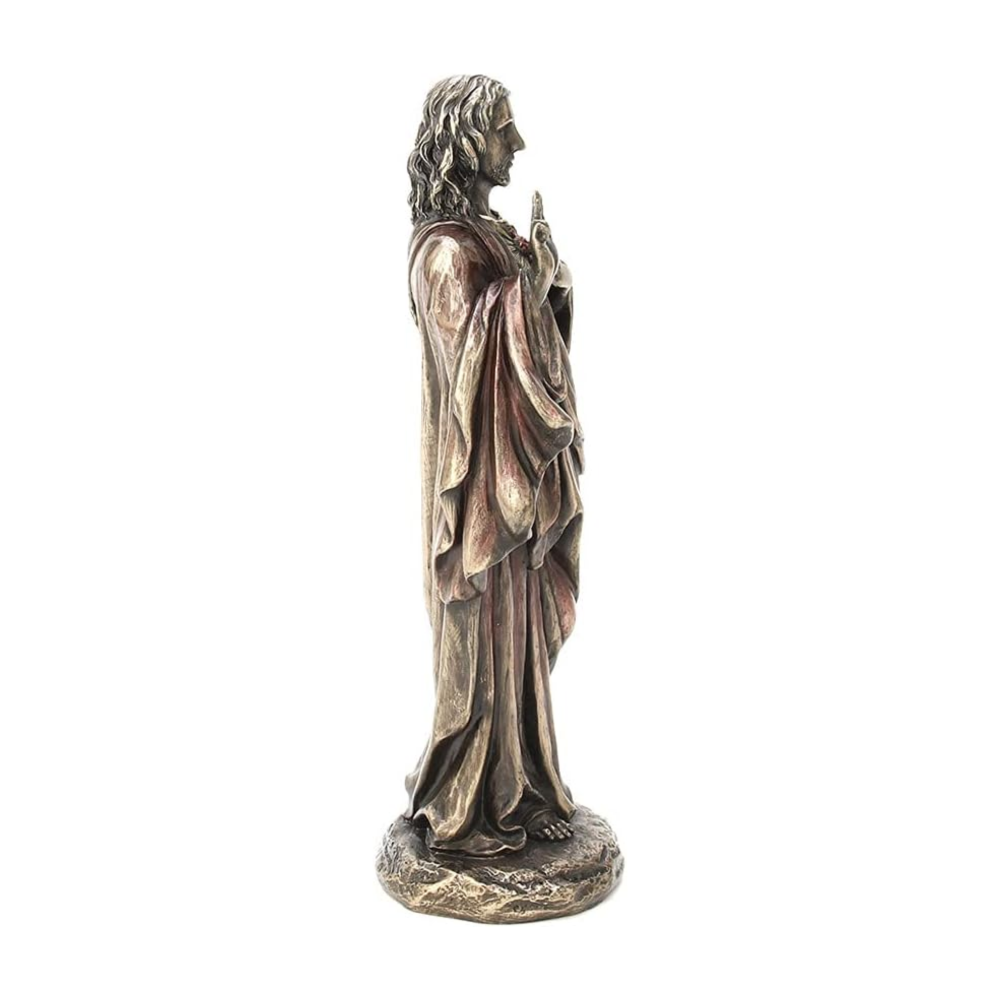 PREMIUM Sacred Heart of Jesus Bronze Statue Religious Sculpture Home Decor