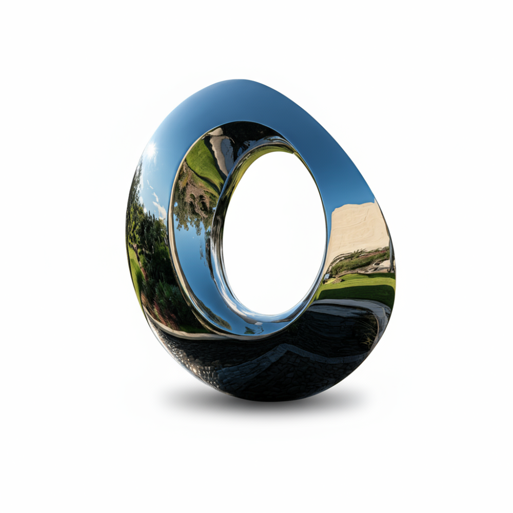 PREMIUM Outdoor modern art circular sculpture