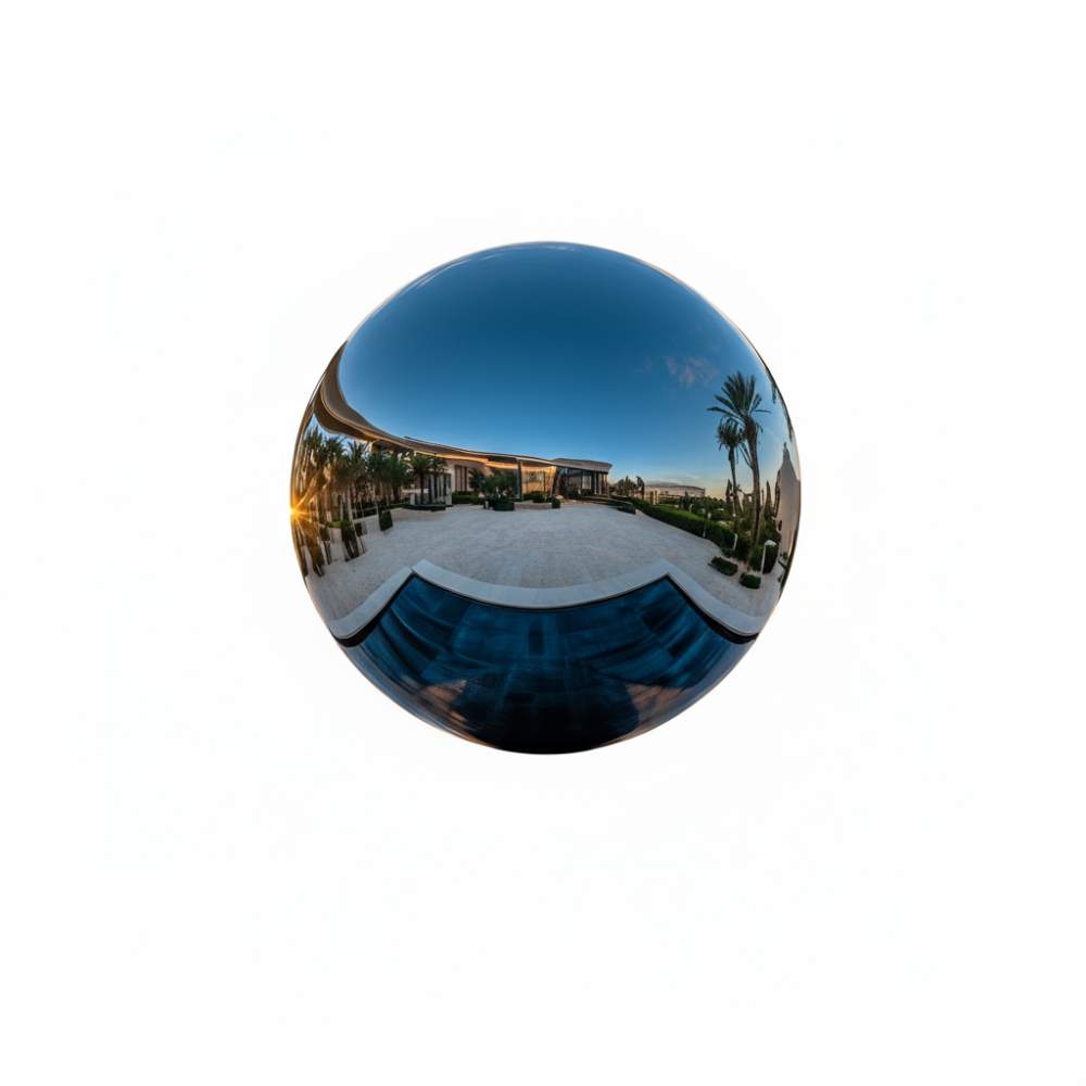 Modern Mirror Polished Stainless Steel Sphere Sculpture for Garden & Waterscape