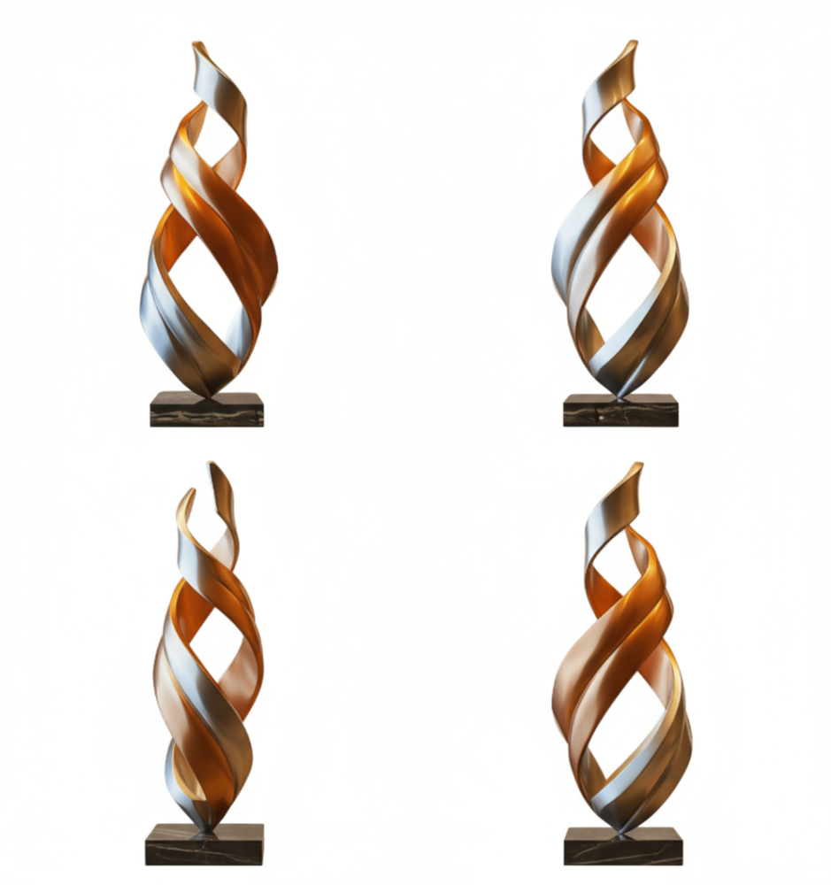 PREMIUM Stainless steel abstract sculptures suitable for indoor and luxury hotels