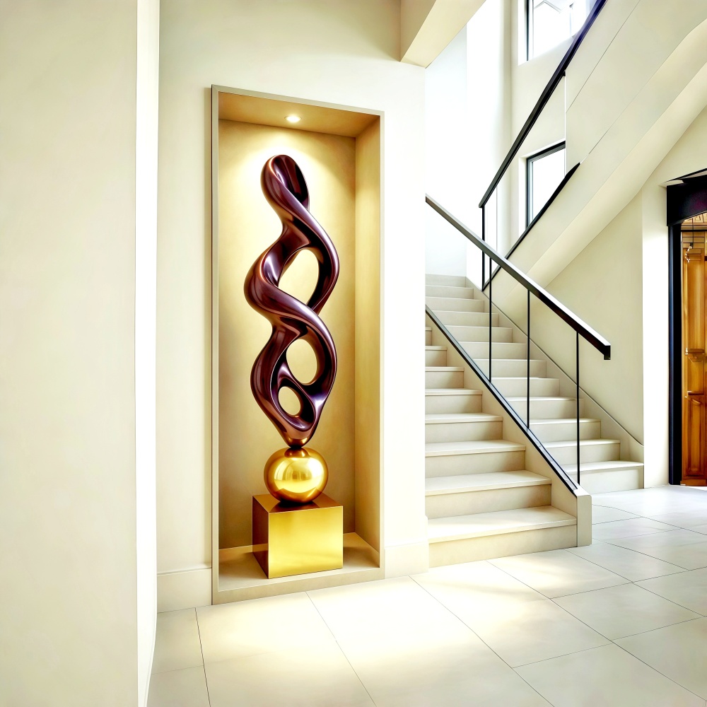 PREMIUM Modern Abstract Fiberglass Sculpture for Indoor Decoration