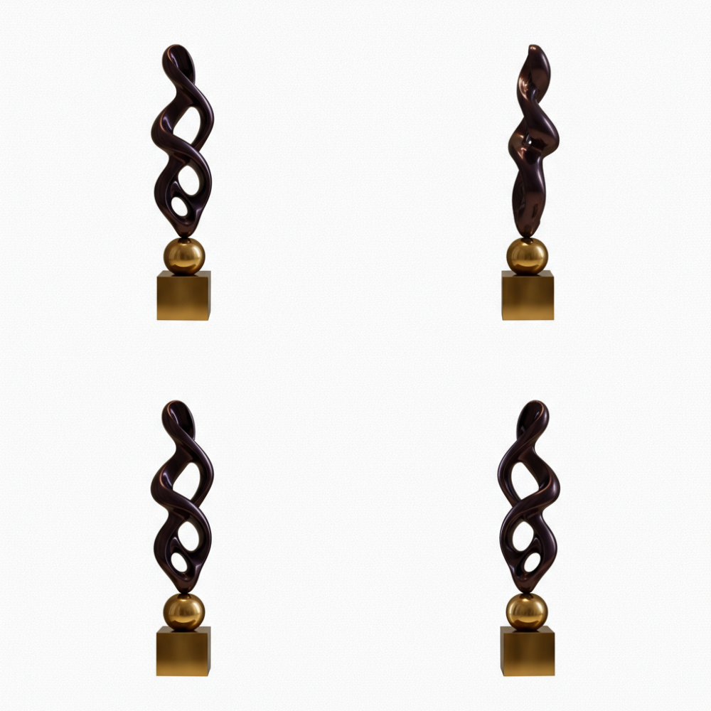 PREMIUM Modern Abstract Fiberglass Sculpture for Indoor Decoration