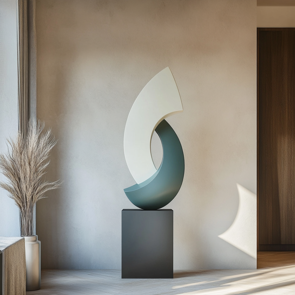 PREMIUM Modern minimalist abstract art fiberglass sculpture
