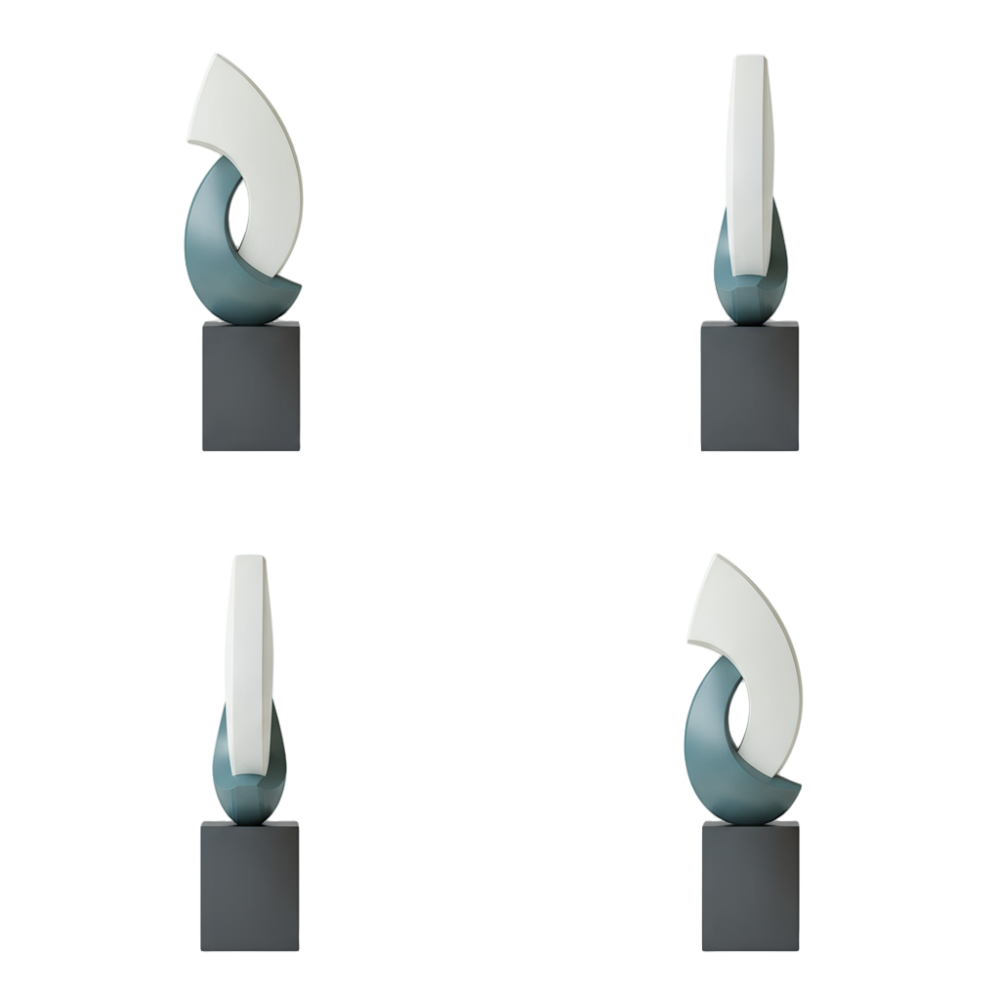 PREMIUM Modern minimalist abstract art fiberglass sculpture