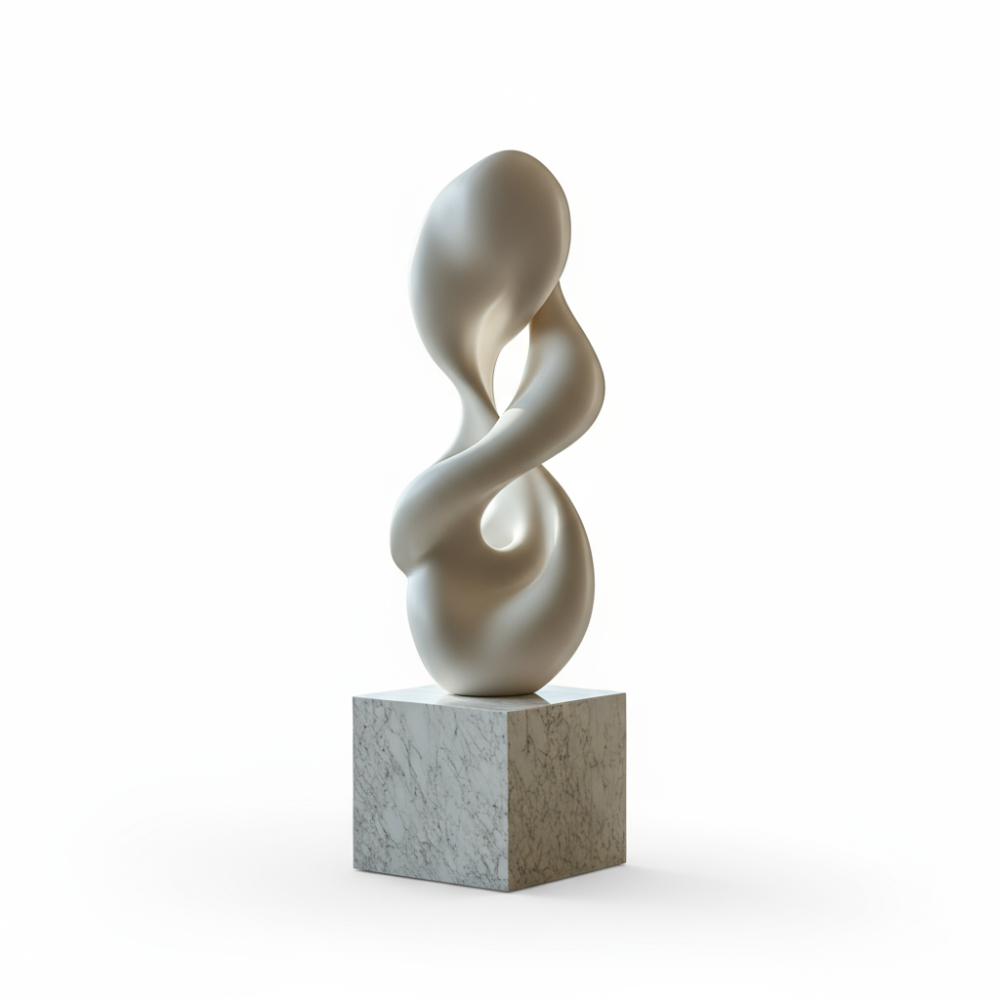 PREMIUM Modern Abstract Art Curved Fiberglass Sculpture