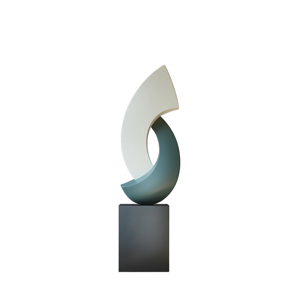 PREMIUM Modern minimalist abstract art fiberglass sculpture