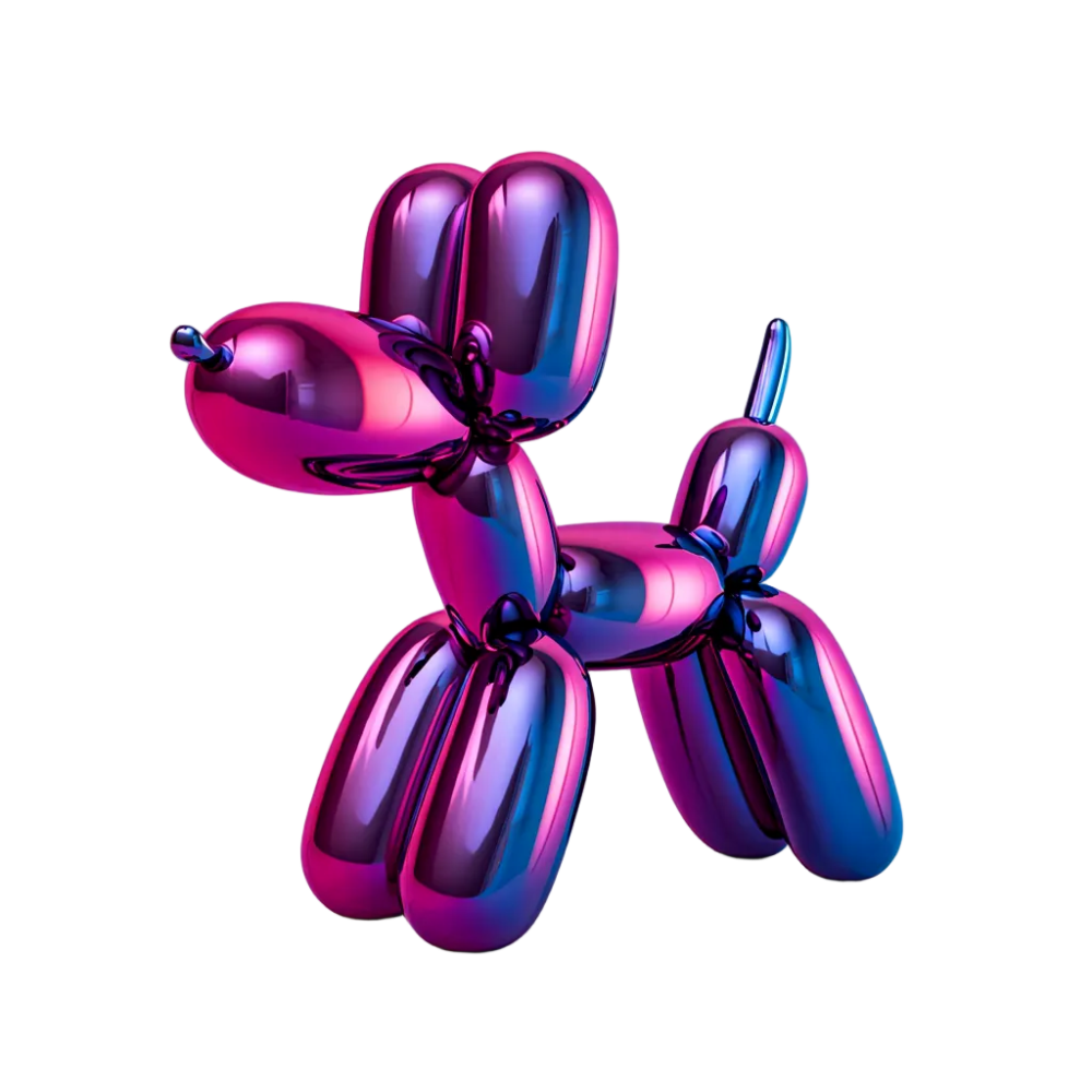 PREMIUM Balloon Dog Sculpture Artwork Modern Fiberglass Sculpture