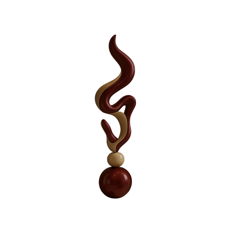 PREMIUM Modern Abstract Fiberglass Art Sculpture for Indoor Decoration