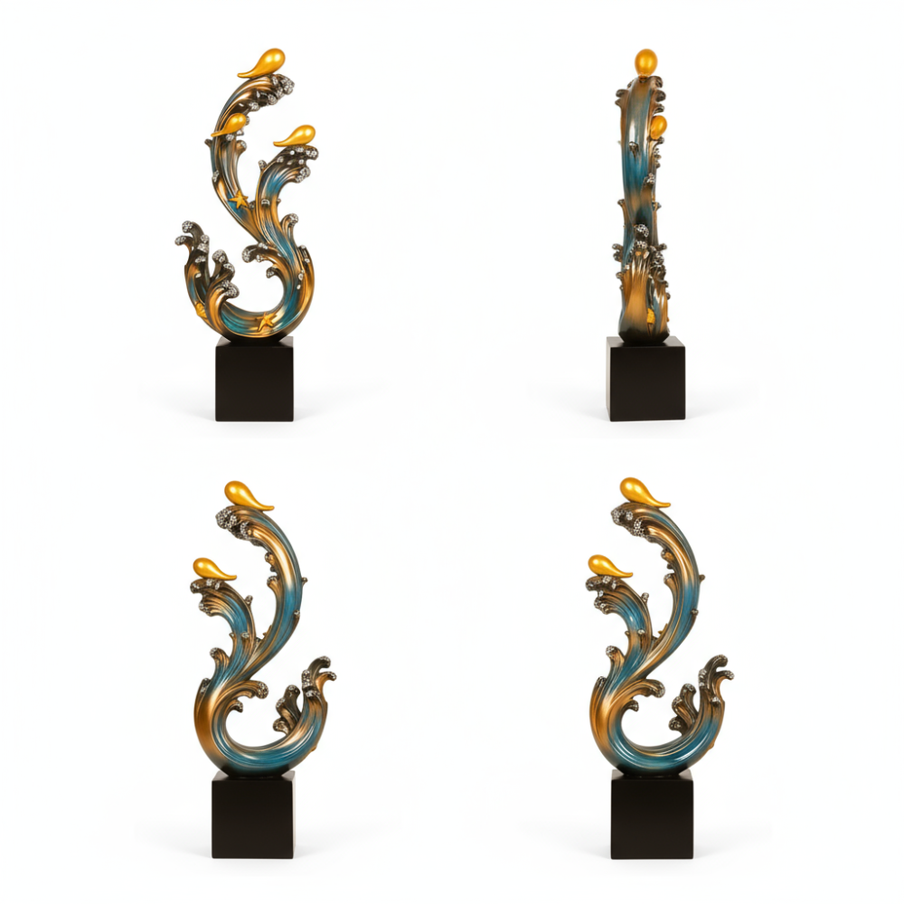 PREMIUM Modern Minimalist Luxury Large Fiberglass Floor Ornament