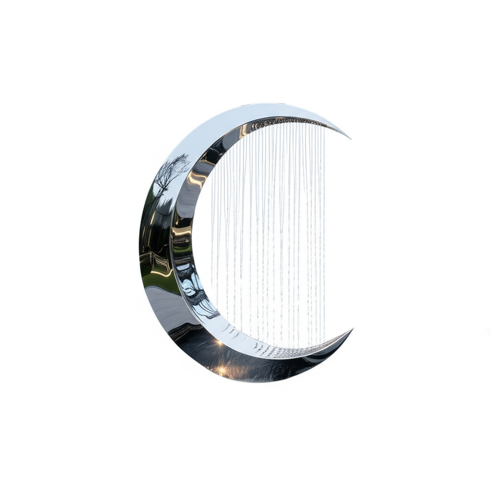 PREMIUM Outdoor Villa Courtyard Shape Abstract Stainless Steel Waterscape Sculpture