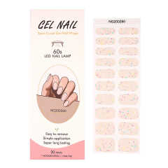 2025 Glow in the Dark Gel Nail Wraps New Brand UV Gel Polish Nail Art Wraps