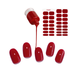 2025 UV Gel Nail Stickers Semi-Cured Beauty Product for Finger Application New Design Wholesale Press-On Nails