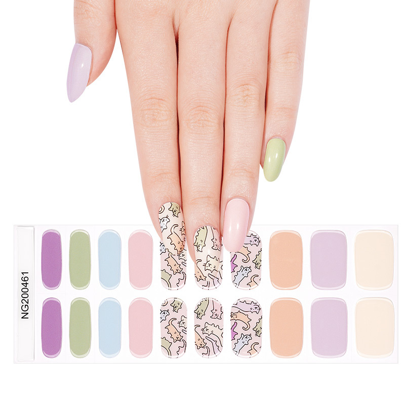 New Arrival  Custom Gel Nail Wraps Nail Art Decoration  Gel Nail Sticker