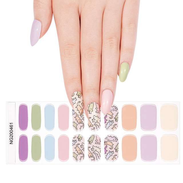 New Arrival  Custom Gel Nail Wraps Nail Art Decoration  Gel Nail Sticker