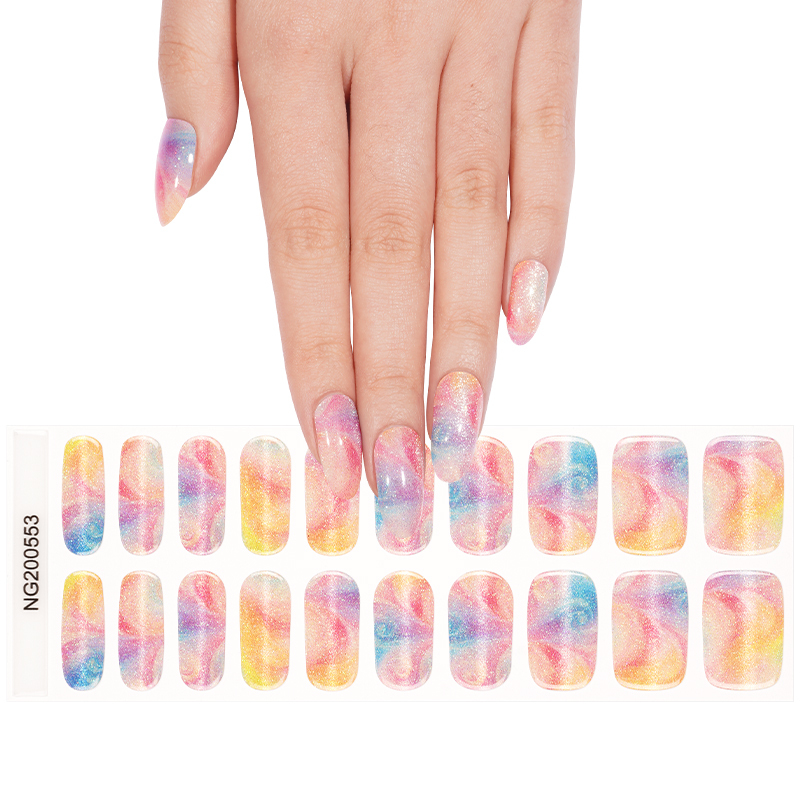 New Arrival  Custom Gel Nail Wraps Nail Art Decoration  Gel Nail Sticker