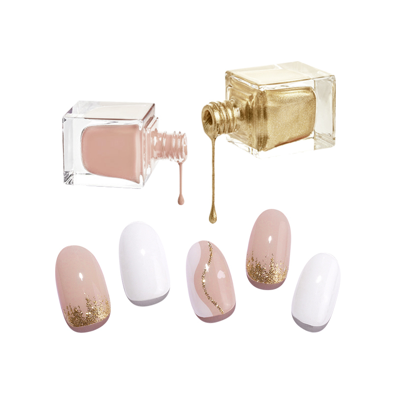2025 UV Gel Nail Stickers Semi-Cured Beauty Product for Finger Application New Design Wholesale Press-On Nails