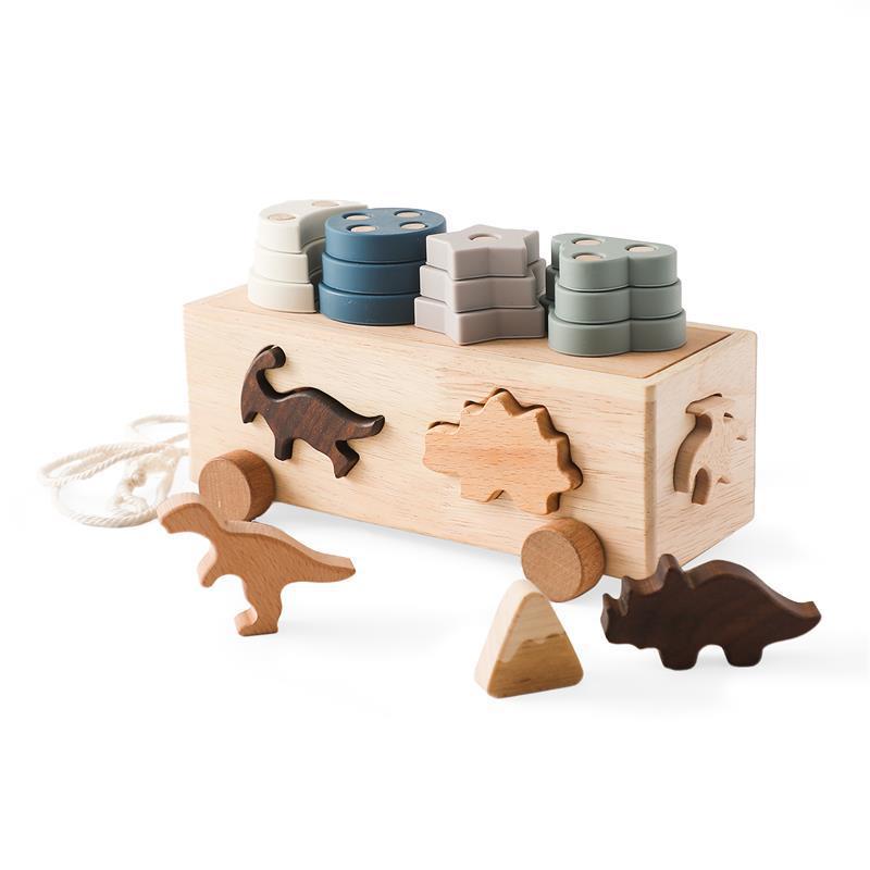 Wooden Pull-Along Shape Sorting Toys