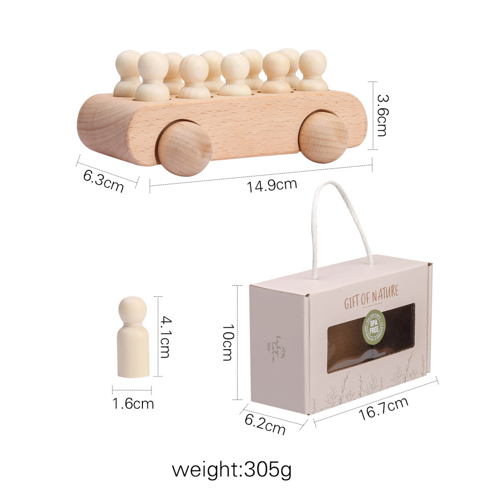 Wooden Pull-Along Shape Sorting Toys