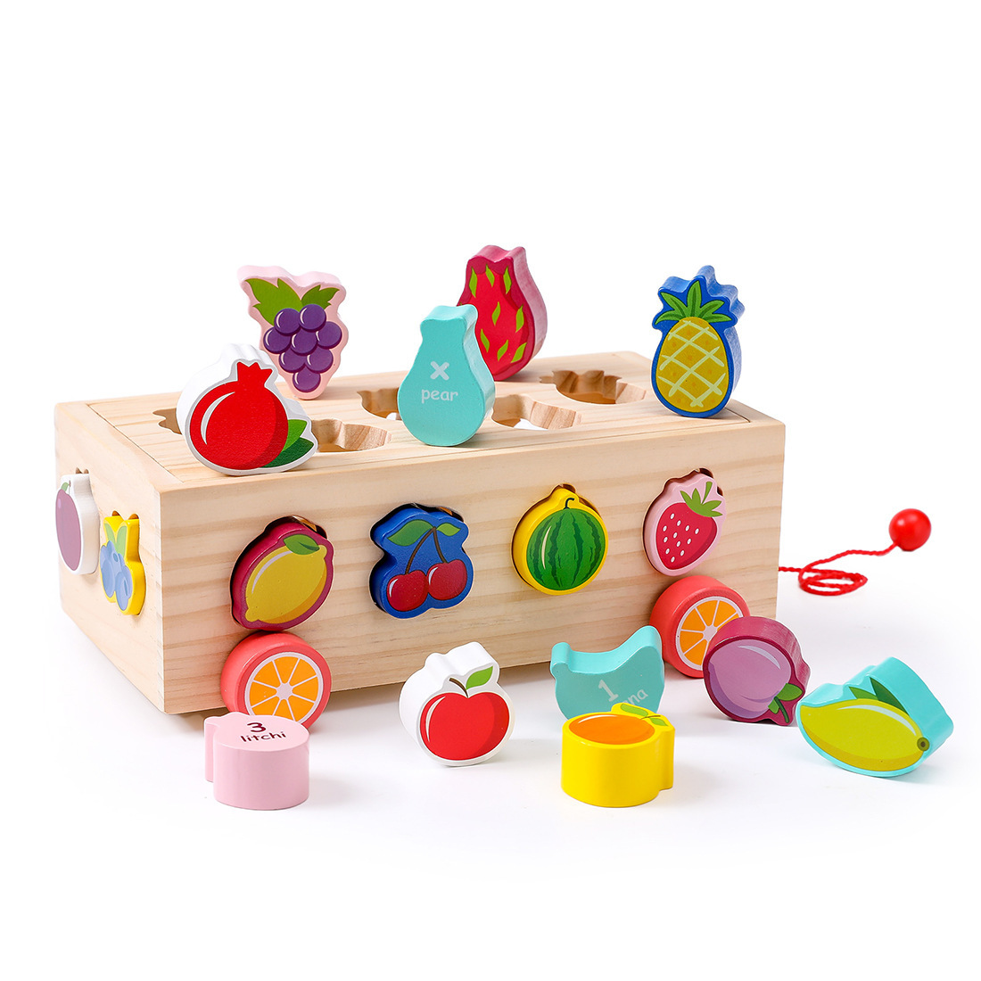 Wooden Pull-Along Shape Sorting Toys