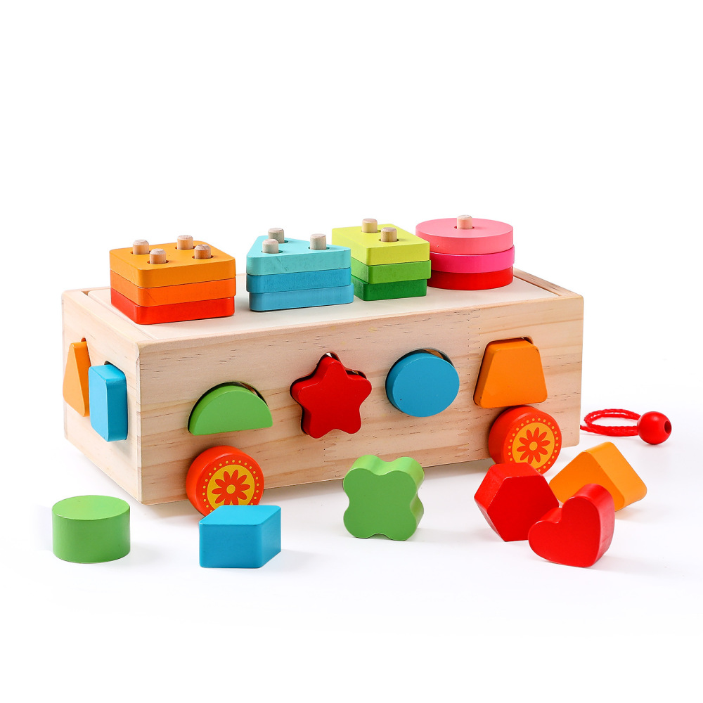 Wooden Pull-Along Shape Sorting Toys