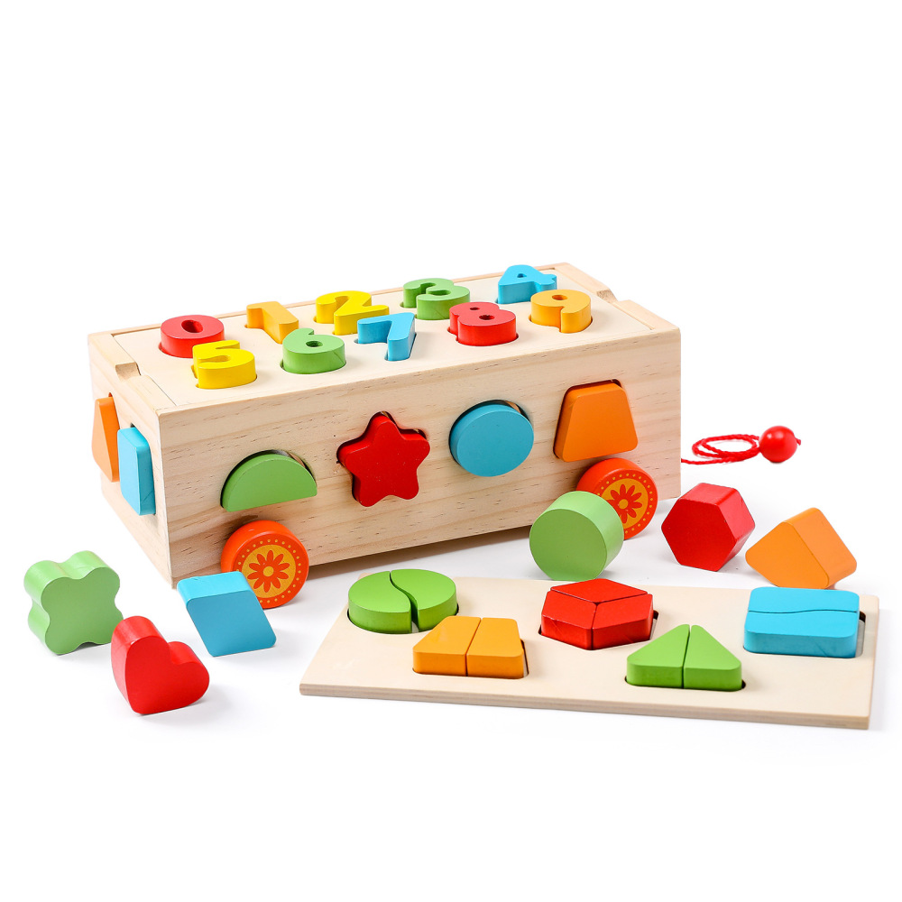 Wooden Pull-Along Shape Sorting Toys