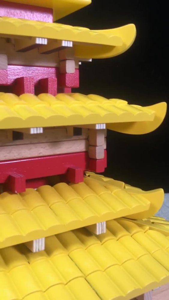 Chinese-style ancient mortise-and-tenon - Yingxing Tower