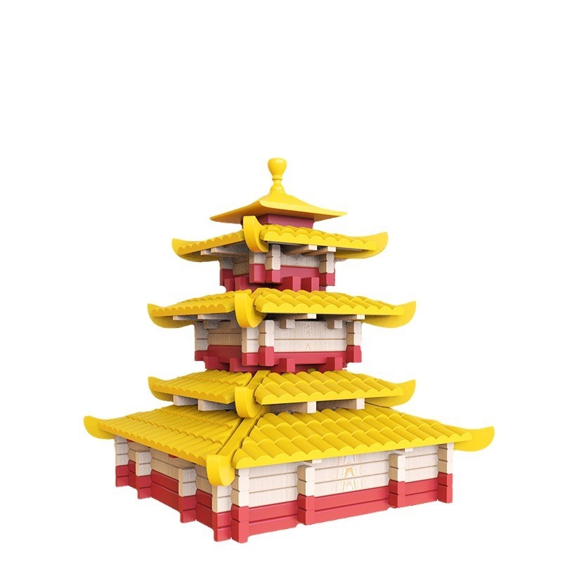 Chinese-style ancient mortise-and-tenon - Yingxing Tower