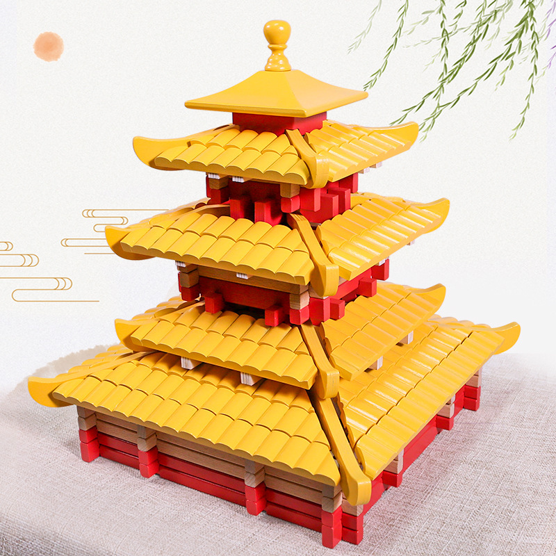 Chinese-style ancient mortise-and-tenon - Yingxing Tower