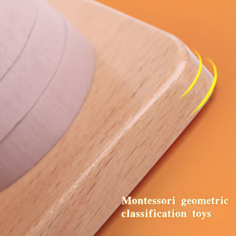 Wooden Geometric Shape Sorting Game Set