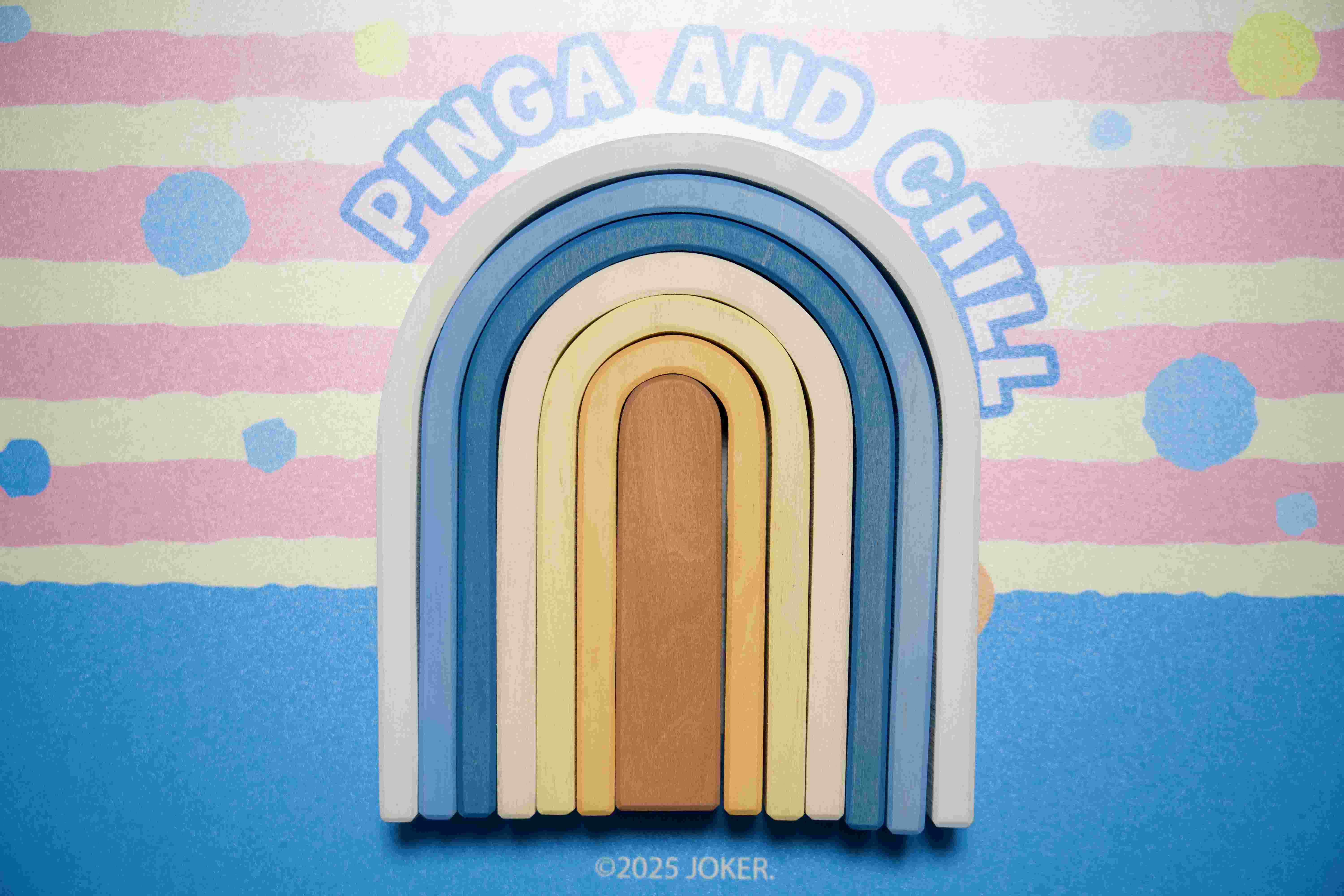 Brightly Colored Rainbow Arch Building Blocks,Rainbow Arch Blocks,Natural Linden Wood, Basswood,Non-Toxic Water-Based Paint