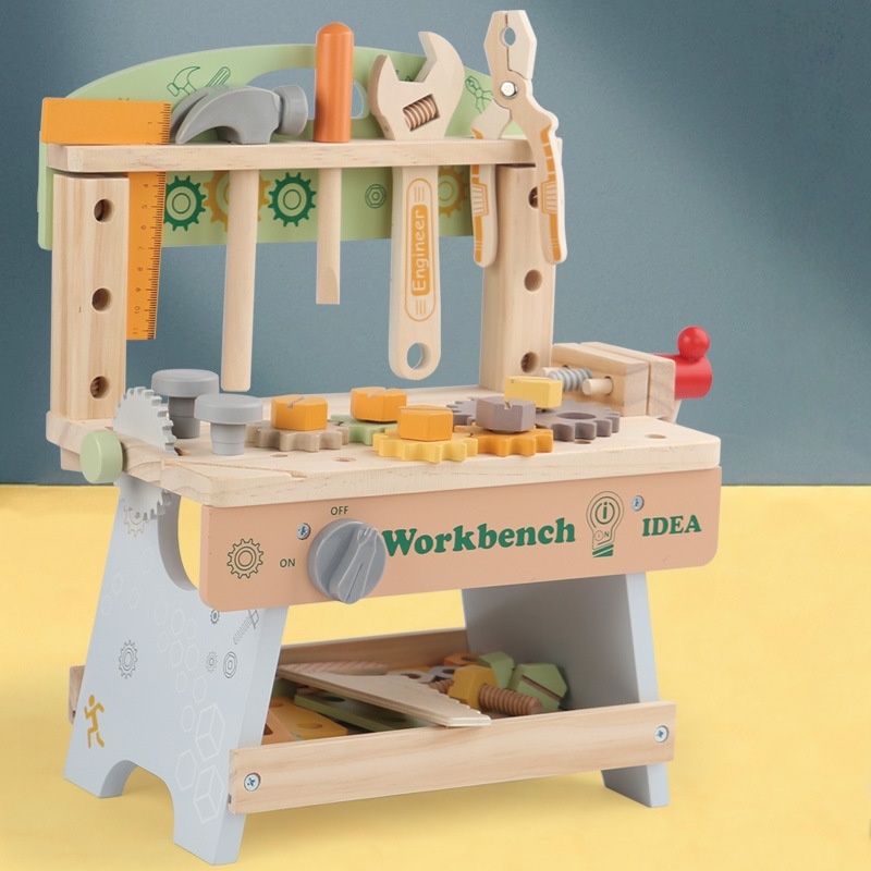Wooden Kids' Tool Bench Set