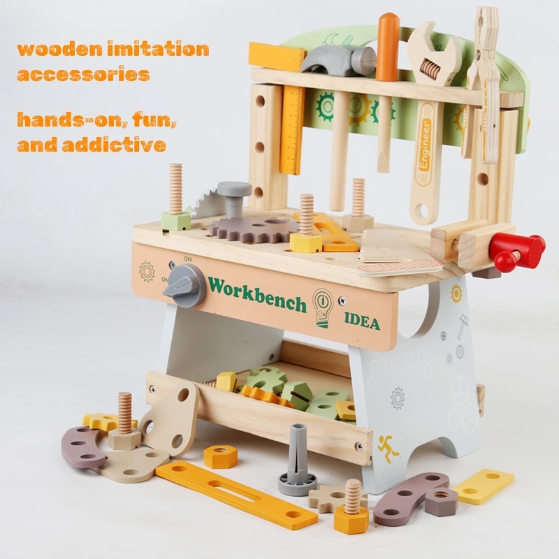 Wooden Kids' Tool Bench Set