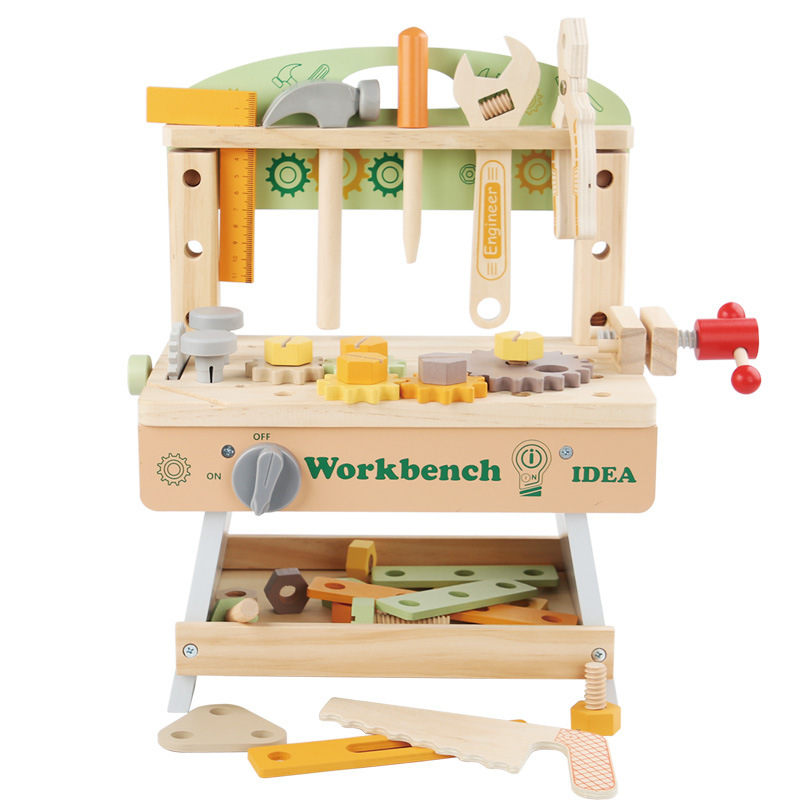 Wooden Kids' Tool Bench Set