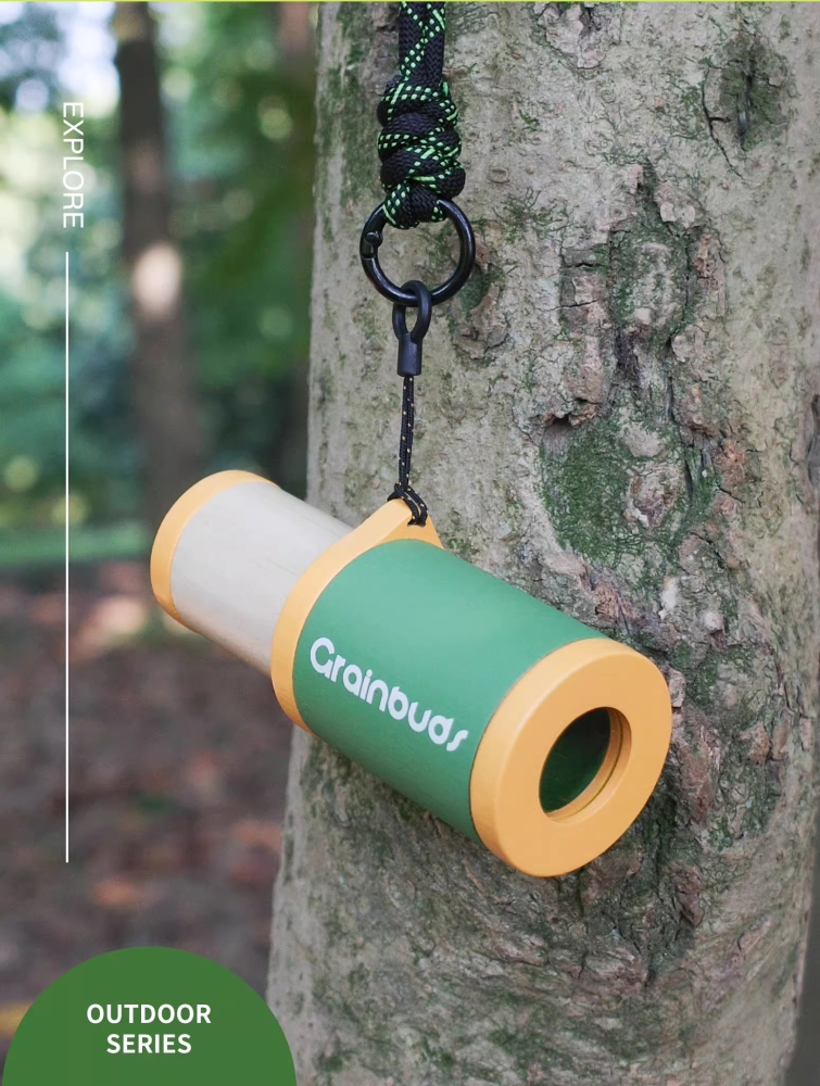 Kids' Outdoor Exploration Telescope, Hornbeam Wood, Auto - focus - free, Nature Observation Tool,Christmas gifts
