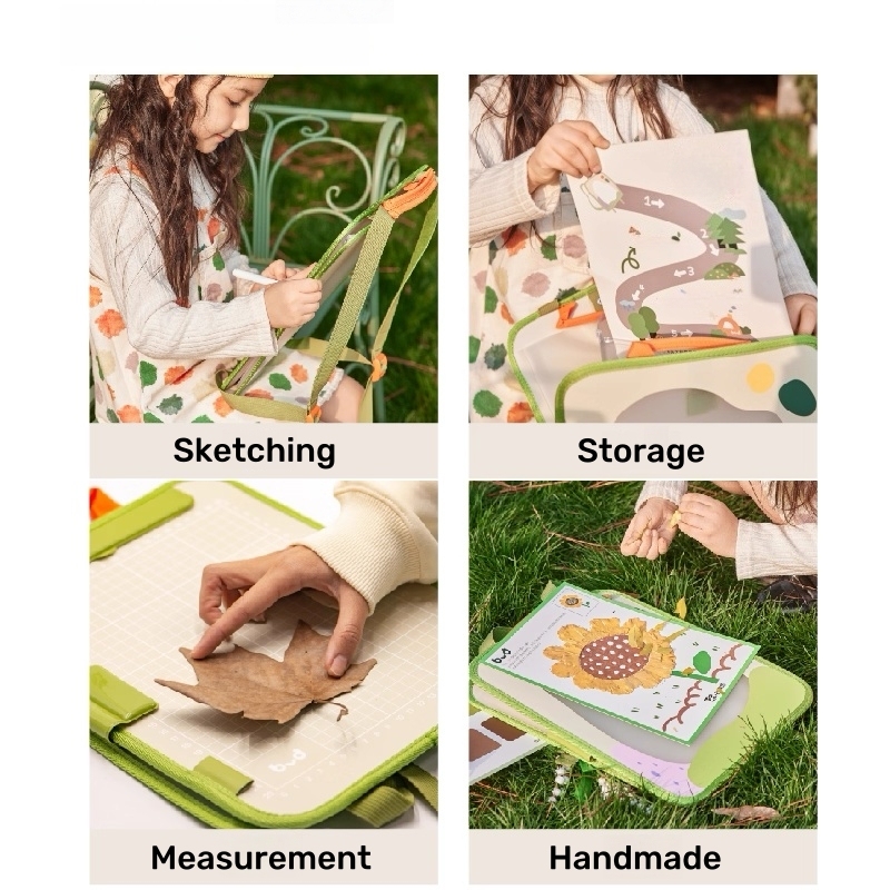 Outdoor Easel Backpack, Nature Exploration Art Bag, Portable Sketching Kit,Four - Layer Easel Backpack