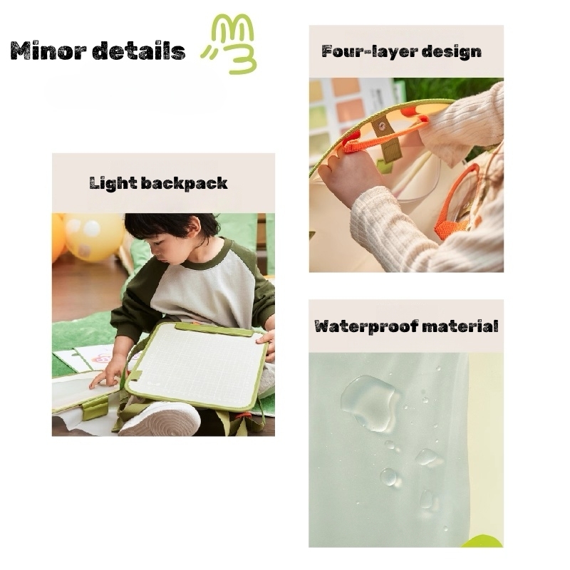 Outdoor Easel Backpack, Nature Exploration Art Bag, Portable Sketching Kit,Four - Layer Easel Backpack