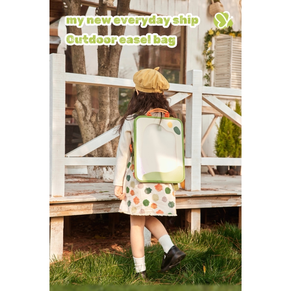 Outdoor Easel Backpack, Nature Exploration Art Bag, Portable Sketching Kit,Four - Layer Easel Backpack