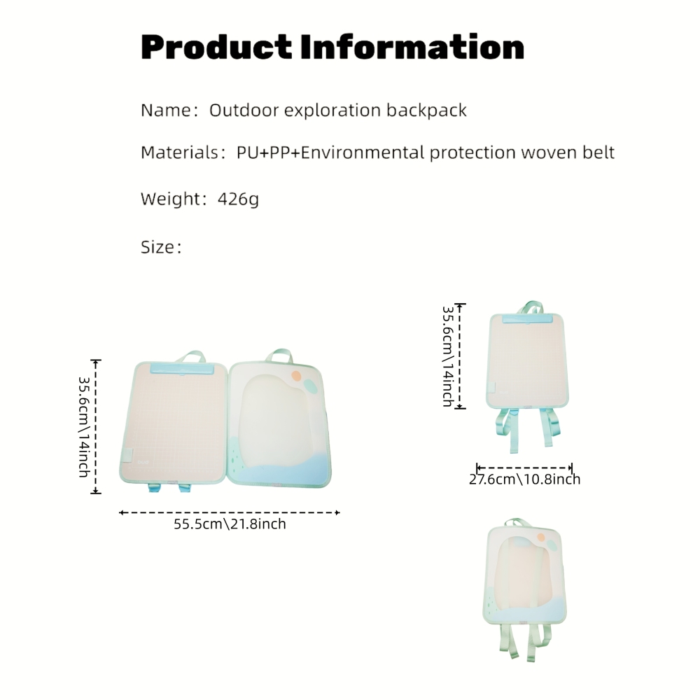 Outdoor Easel Backpack, Nature Exploration Art Bag, Portable Sketching Kit,Four - Layer Easel Backpack